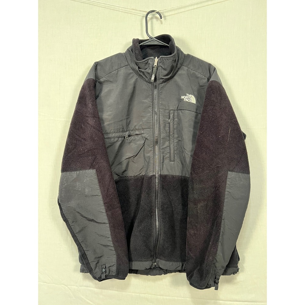 The North Face Denali Polartec Fleece Jacket Mens Large Black Zip Up Outerwear